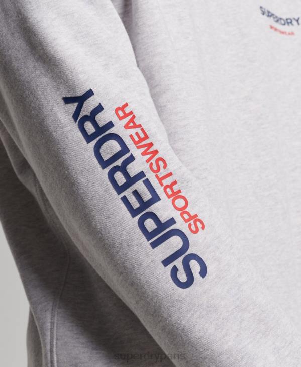 Superdry Hommes sweat ras du cou code sportswear D64Z513 vêtements gris