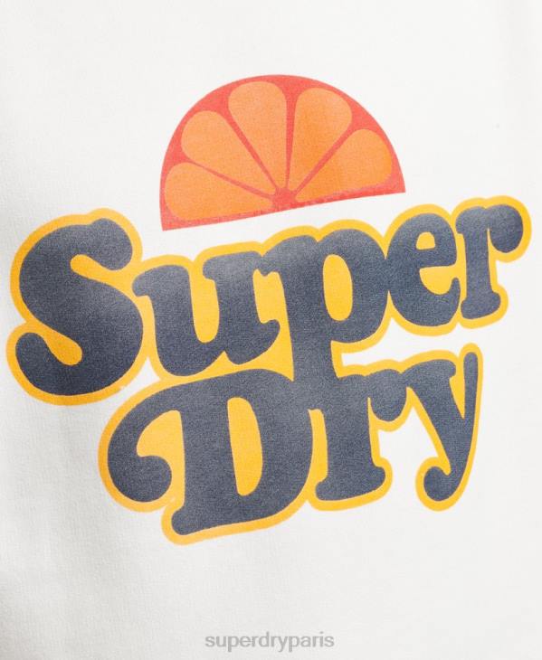 Superdry Hommes sweat ras du cou cooper nostalgia D64Z5051 vêtements crème