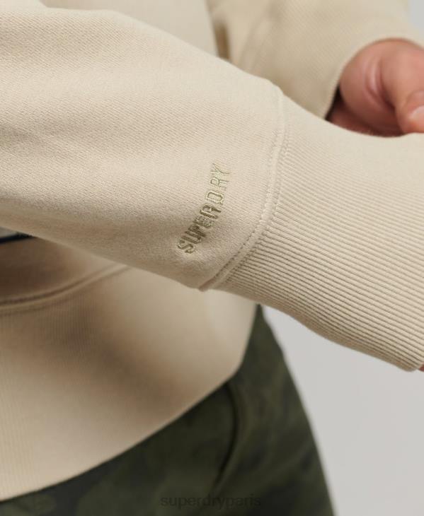 Superdry Hommes sweat ras du cou essentiel en coton bio code D64Z5123 vêtements beige