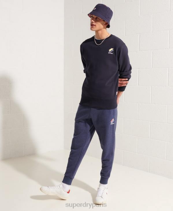 Superdry Hommes sweat ras du cou essentiel sportstyle D64Z5209 vêtements marine
