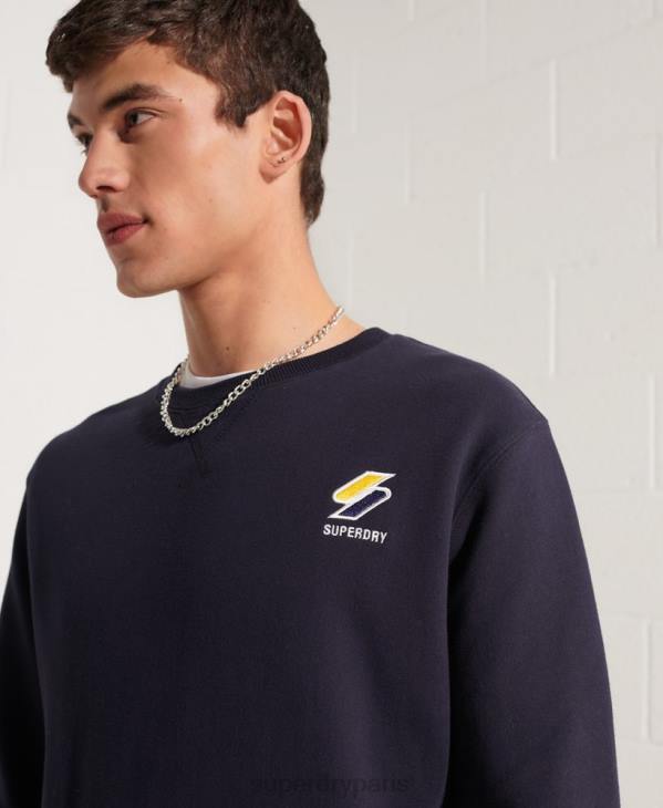 Superdry Hommes sweat ras du cou essentiel sportstyle D64Z5209 vêtements marine