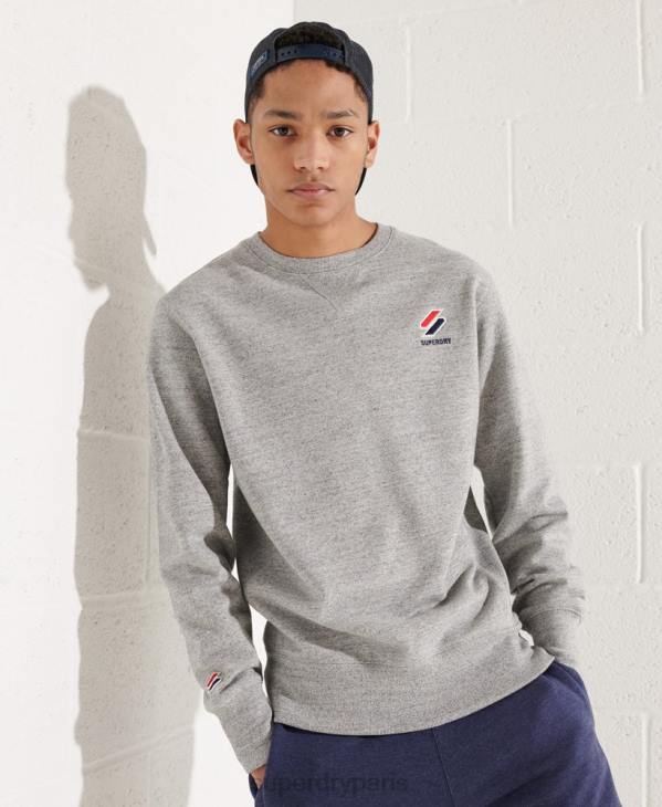 Superdry Hommes sweat ras du cou essentiel sportstyle D64Z799 vêtements gris clair