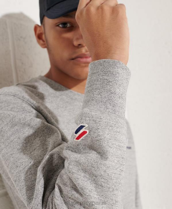 Superdry Hommes sweat ras du cou essentiel sportstyle D64Z799 vêtements gris clair