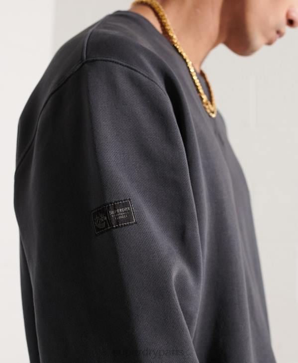 Superdry Hommes sweat ras du cou graphique expedition D64Z5057 vêtements noir