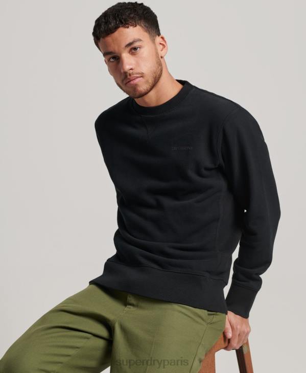 Superdry Hommes sweat ras du cou surteint code essential D64Z593 vêtements noir