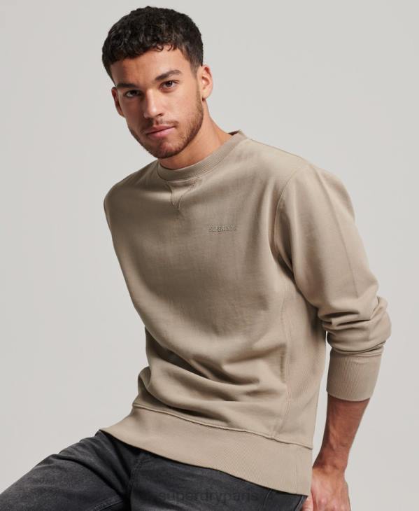 Superdry Hommes sweat ras du cou surteint code essential D64Z608 vêtements gris foncé