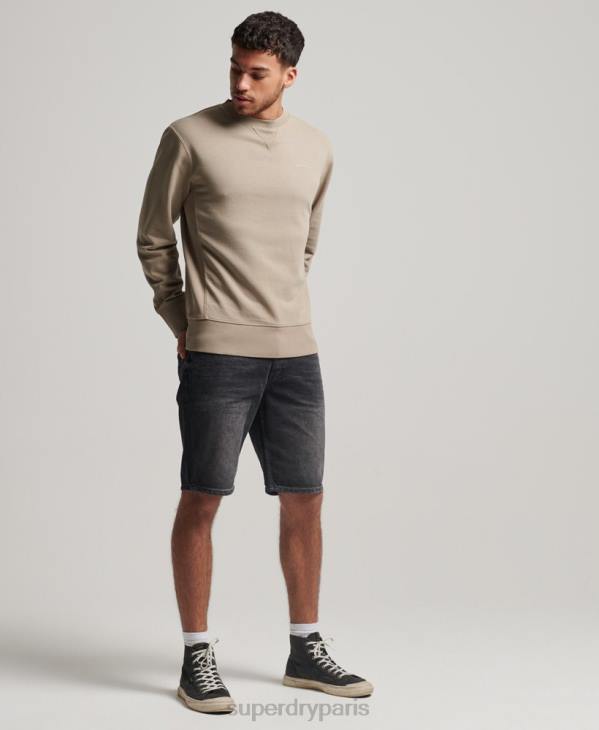 Superdry Hommes sweat ras du cou surteint code essential D64Z608 vêtements gris foncé