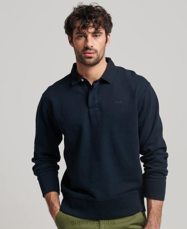 Superdry Hommes sweat rugby surteint D64Z585 vêtements marine