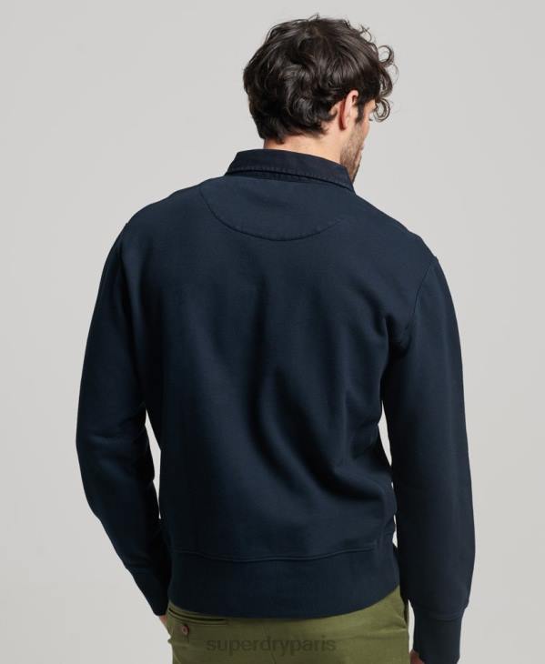 Superdry Hommes sweat rugby surteint D64Z585 vêtements marine