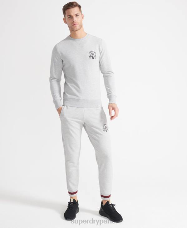 Superdry Hommes sweat-shirt d'entraînement de boxe yard D64Z5064 vêtements gris