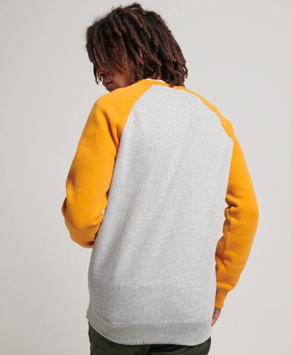 Superdry Hommes sweat-shirt de baseball D64Z564 vêtements gris