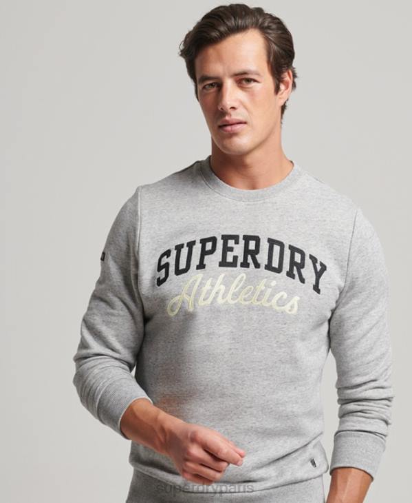 Superdry Hommes sweat-shirt de sport vintage D64Z687 vêtements gris