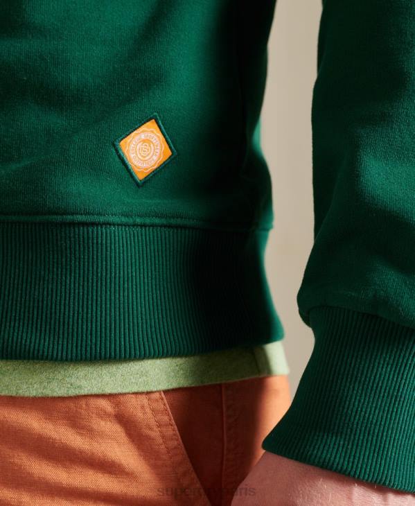 Superdry Hommes sweat-shirt universitaire en chenille en édition limitée D64Z868 vêtements vert