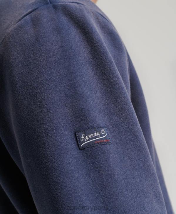 Superdry Hommes sweat-shirt vintage collégial D64Z5039 vêtements marine