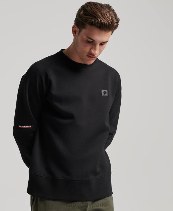 Superdry Hommes sweat technique D64Z504 vêtements noir