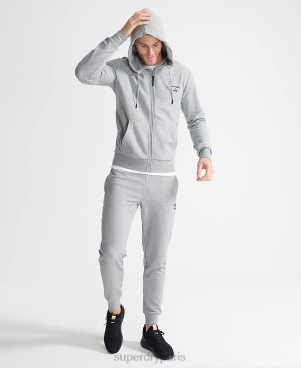 Superdry Hommes sweat zippé à capuche D64Z5362 vêtements gris