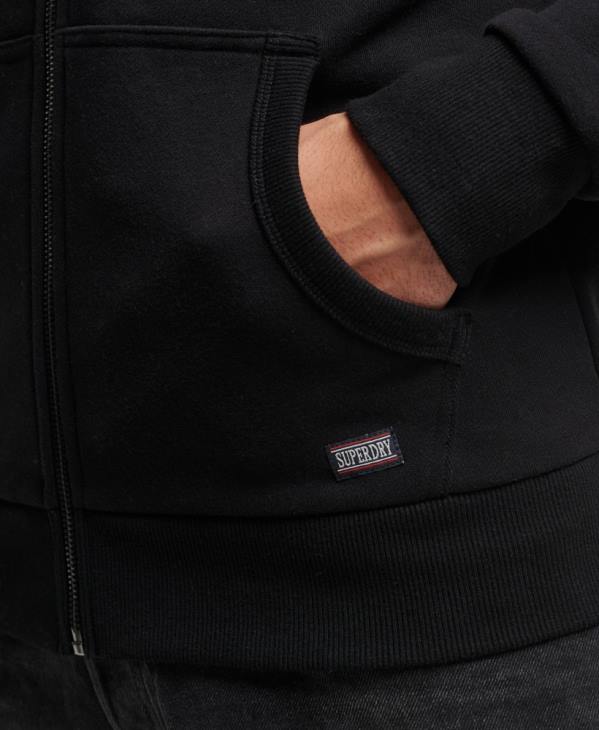 Superdry Hommes sweat zippé à capuche athlétique D64Z473 vêtements noir