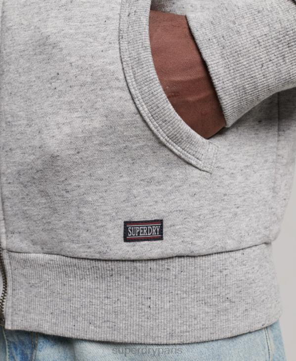 Superdry Hommes sweat zippé à capuche athlétique D64Z633 vêtements gris