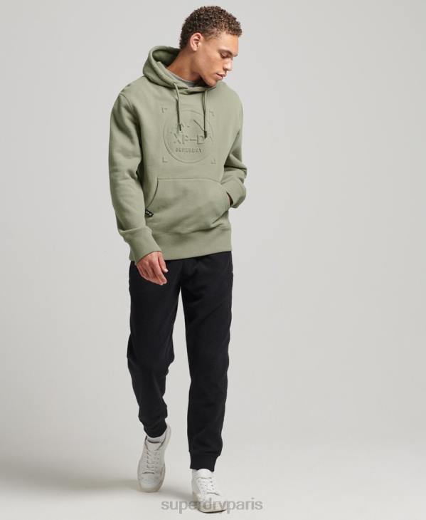 Superdry Hommes xp-d sweat à capuche ras du cou graphique D64Z5098 vêtements kaki