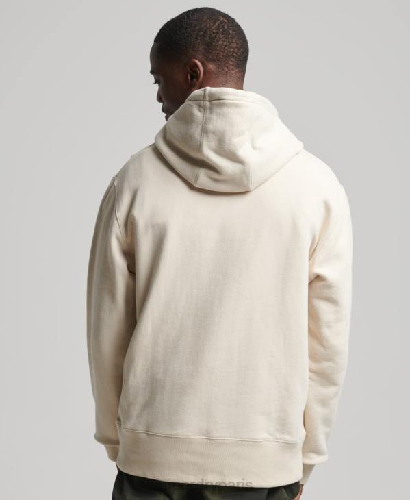 Superdry Hommes xp-d sweat à capuche ras du cou graphique D64Z5099 vêtements crème