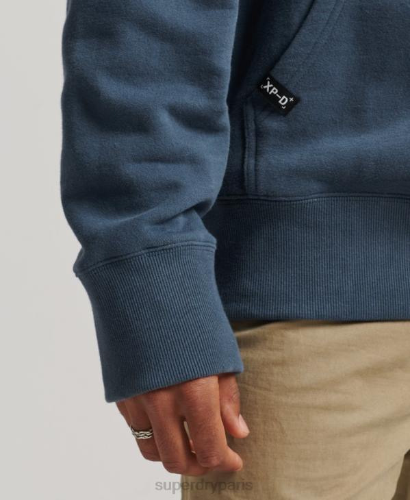 Superdry Hommes xp-d sweat à capuche ras du cou graphique D64Z717 vêtements bleu foncé