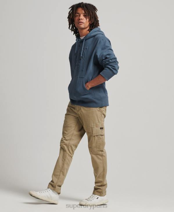 Superdry Hommes xp-d sweat à capuche ras du cou graphique D64Z717 vêtements bleu foncé