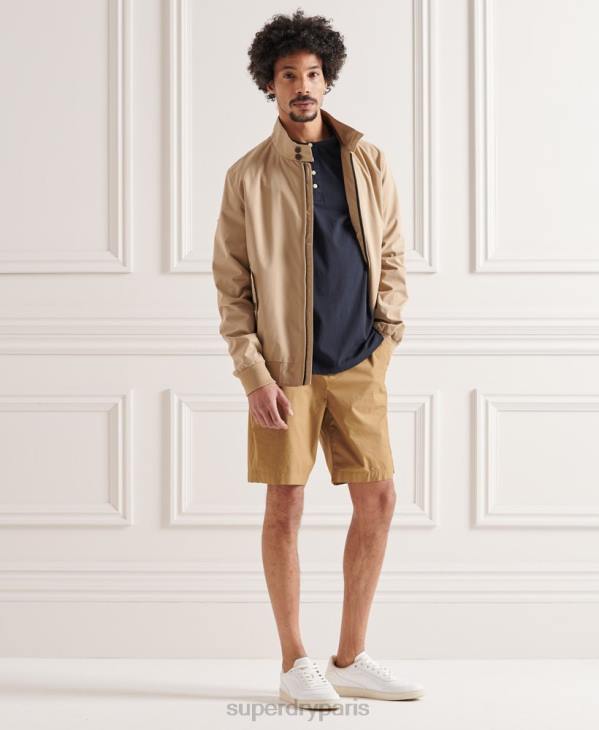 Superdry Hommes haut col tunisien essentiel léger en coton biologique D64Z6489 vêtements marine