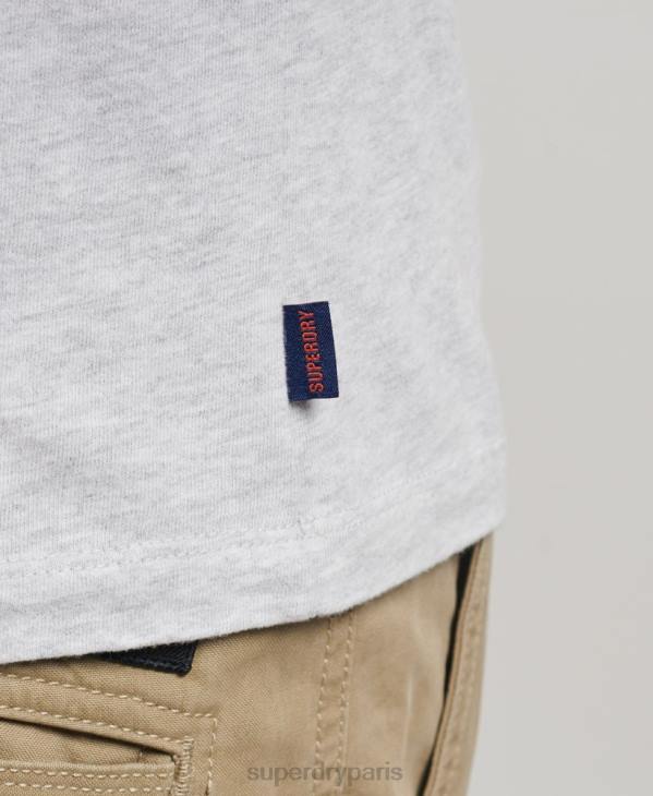 Superdry Hommes haut de baseball essentiel à manches longues en coton biologique D64Z1464 vêtements vert
