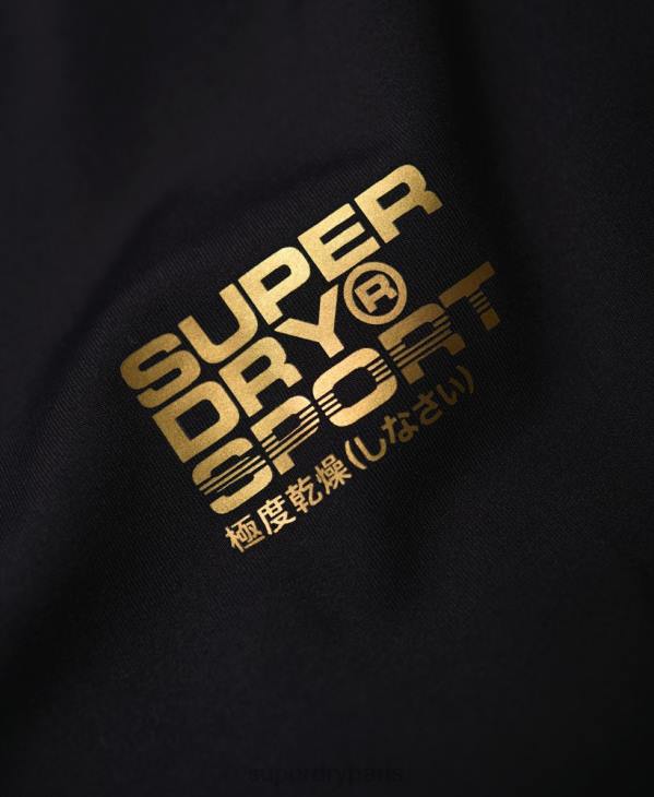 Superdry Hommes haut de compression performant à manches courtes D64Z5380 vêtements noir