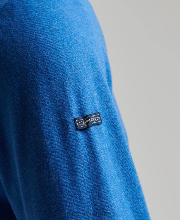 Superdry Hommes haut de saison à logo vintage D64Z1575 vêtements bleu