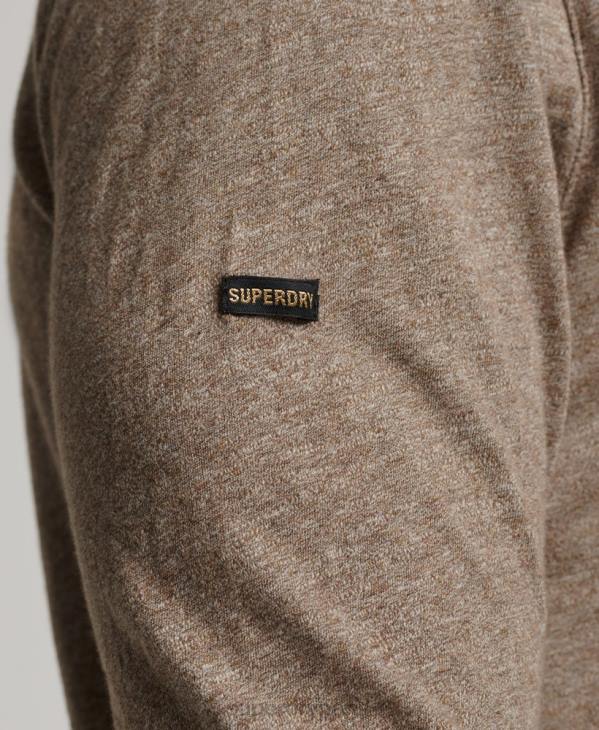 Superdry Hommes haut en jersey flammé à manches longues D64Z1532 vêtements brun