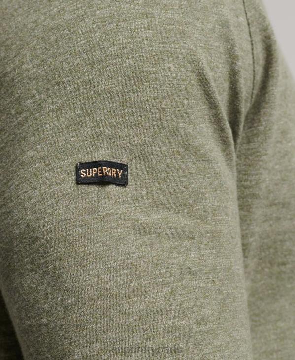 Superdry Hommes haut en jersey flammé à manches longues D64Z1541 vêtements kaki
