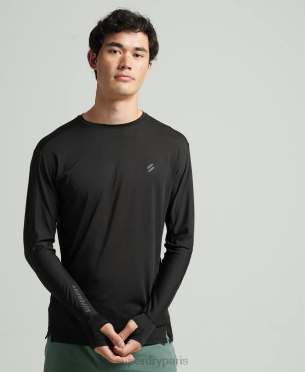 Superdry Hommes haut à manches longues D64Z5373 vêtements noir