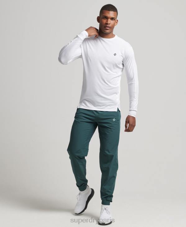 Superdry Hommes haut à manches longues D64Z5388 vêtements blanc