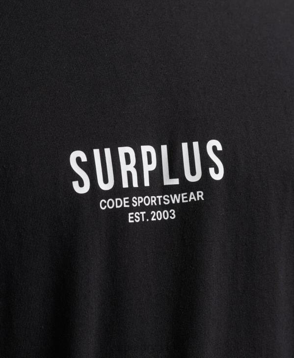 Superdry Hommes surplus de t-shirt ample D64Z4927 vêtements noir
