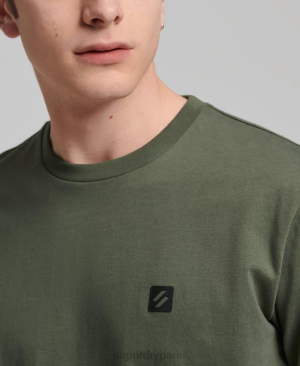 Superdry Hommes t-shirt ample technique D64Z4881 vêtements kaki