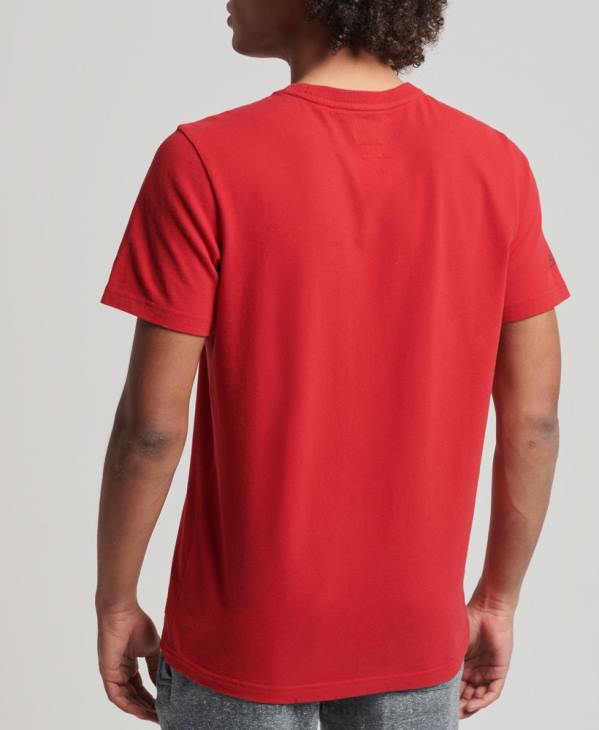 Superdry Hommes t-shirt athlétique vintage D64Z4928 vêtements rouge