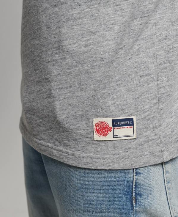 Superdry Hommes t-shirt athlétique vintage D64Z4958 vêtements gris