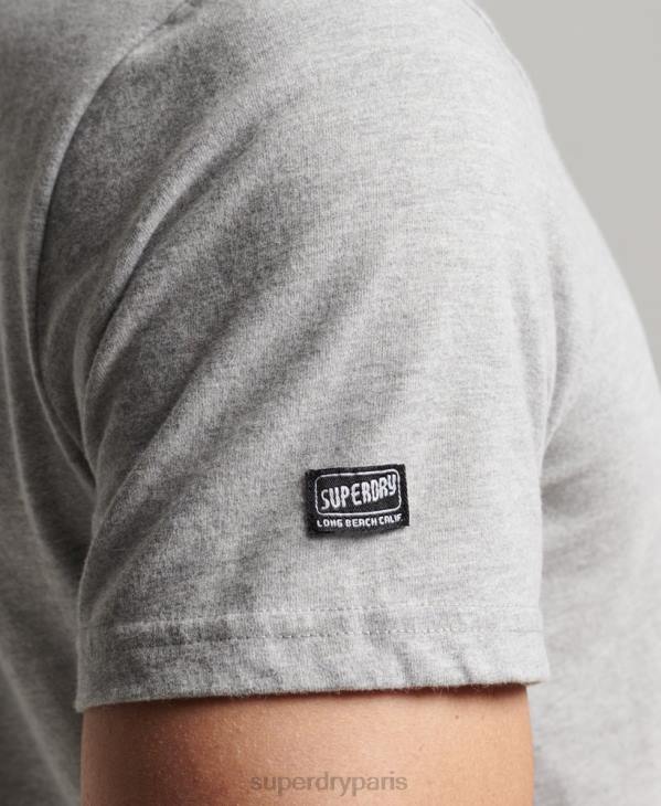 Superdry Hommes t-shirt cali vintage D64Z4909 vêtements gris