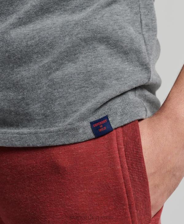 Superdry Hommes t-shirt classique à logo graphique D64Z4828 vêtements gris