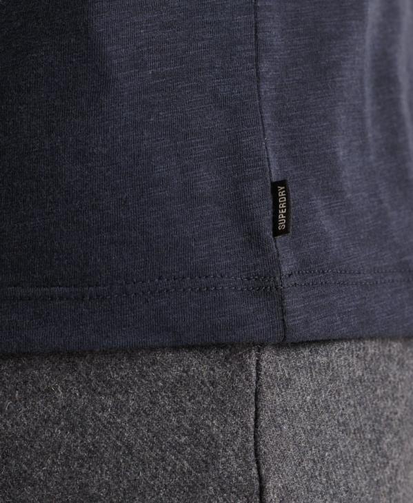 Superdry Hommes t-shirt col rond en coton bio à poche flammée D64Z4871 vêtements marine