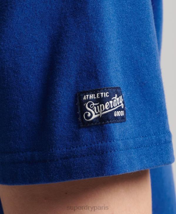 Superdry Hommes t-shirt collégial D64Z4961 vêtements bleu
