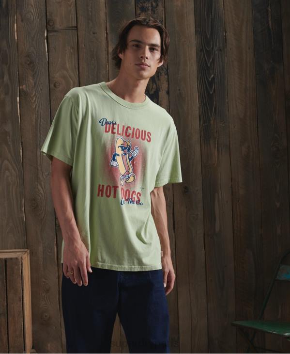 Superdry Hommes t-shirt esprit sec édition limitée D64Z4980 vêtements blanc