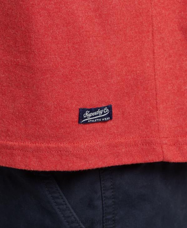 Superdry Hommes t-shirt à inscription athlétique city D64Z4894 vêtements rouge