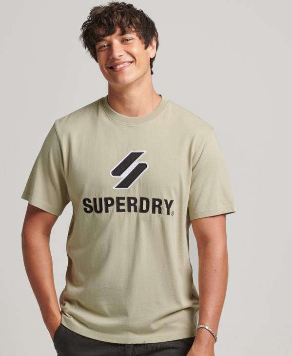 Superdry Hommes t-shirt à logo s D64Z4815 vêtements beige