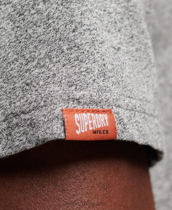 Superdry Hommes t-shirt à logo vintage D64Z74 vêtements gris clair