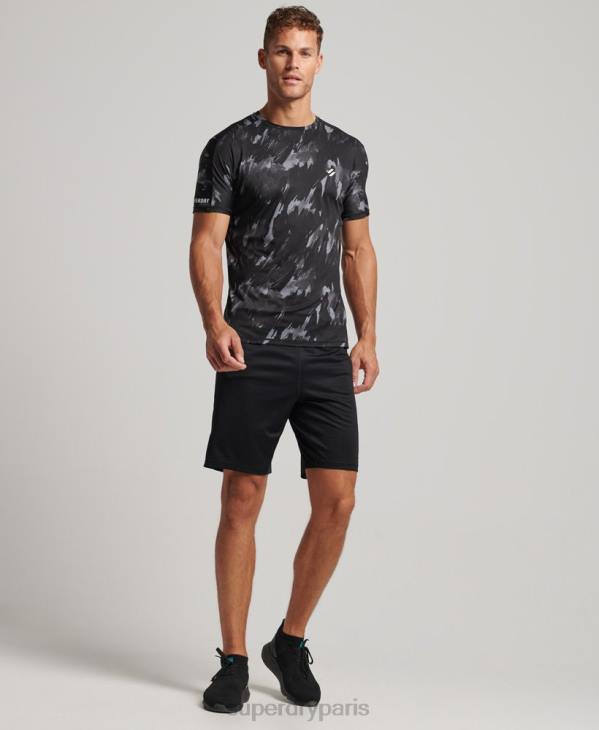 Superdry Hommes t-shirt à manches courtes D64Z5393 vêtements gris foncé