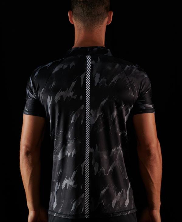 Superdry Hommes t-shirt à manches courtes D64Z5393 vêtements gris foncé