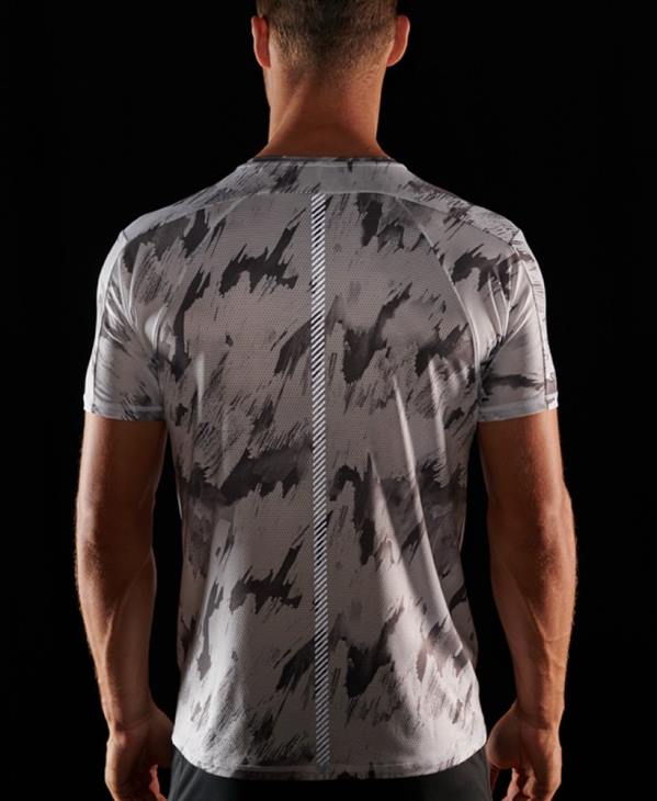 Superdry Hommes t-shirt à manches courtes D64Z5394 vêtements gris