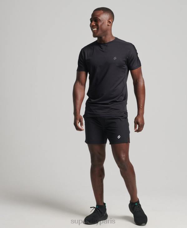 Superdry Hommes t-shirt à manches courtes D64Z5403 vêtements noir